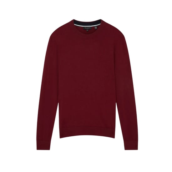 Ted Baker Heren Trui van Merinowol met lange mouwen (Ossenbloed) - Image 1