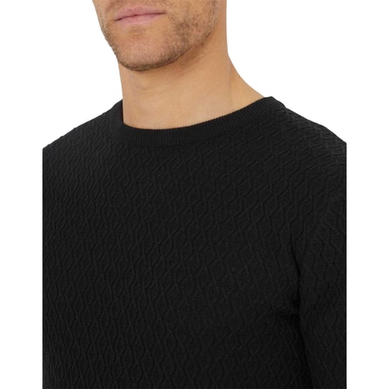 Threadbare Herentrui met Staleyhall-logo (Zwart) - Image 4