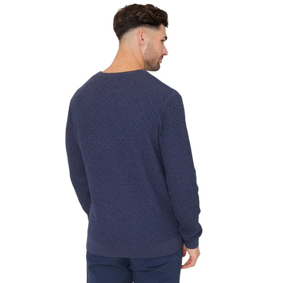 Threadbare Herentrui met Staleyhall-logo (Denim Blauw) - Image 2