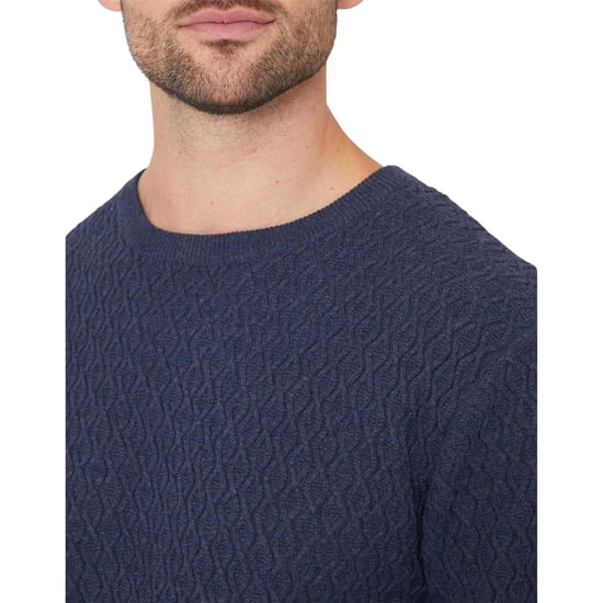 Threadbare Herentrui met Staleyhall-logo (Denim Blauw) - Image 3