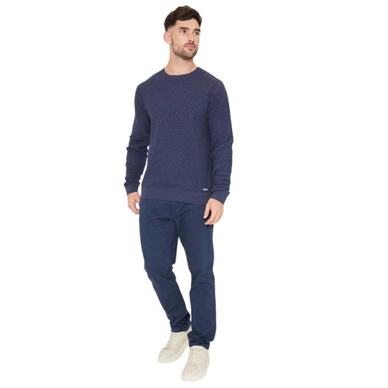 Threadbare Herentrui met Staleyhall-logo (Denim Blauw) - Image 4