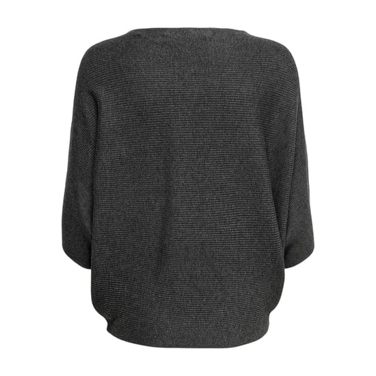 Only Womens/Ladies Crew Neck Boxy Dolman Sweater Top (Dark Grey Melange) - Image 2