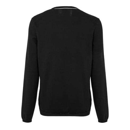 Boss Heren Geborduurde Logo Crew Hals Trui (Zwart) - Image 2