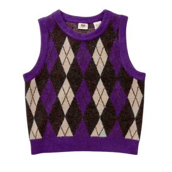 Levis Damesvest met korte mouwen en mouwloze pasvorm van Deja Vu (Bos/Pruim) - Image 2