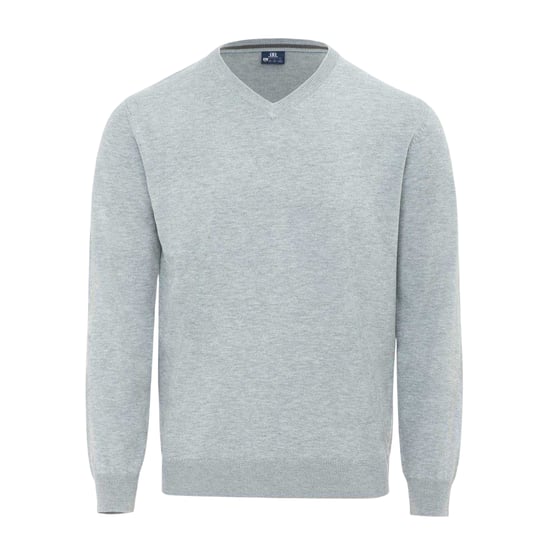 Giorgio Heren Polyester V Hals Trui (Grijze Mergel) - Image 1