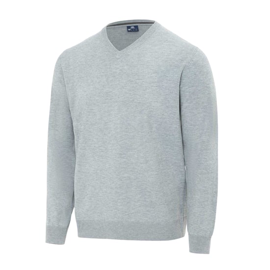 Giorgio Heren Polyester V Hals Trui (Grijze Mergel) - Image 3