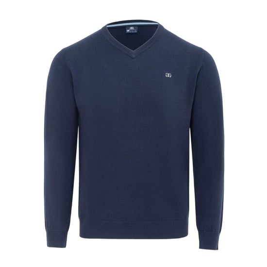 Giorgio Heren Polyester V Hals Trui (Marine) - Image 1