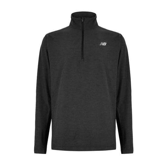 New Balance Heren Space Dye Quarter Zip Top (Zwart) - Image 1