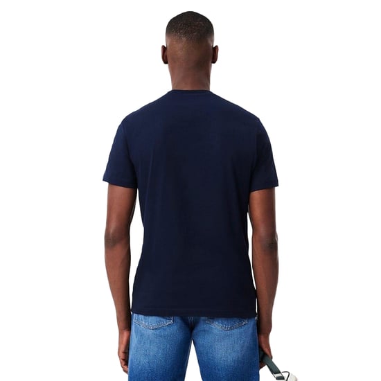 Lacoste Heren Krokodilprint Regular T-Shirt (Marineblauw) - Image 3
