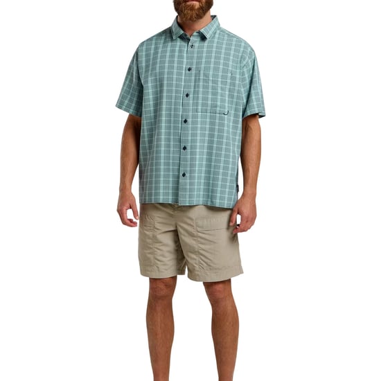 Jack Wolfskin Heren-T-shirt met ruitjesmotief en relaxte pasvorm (Donkere marine) - Image 1