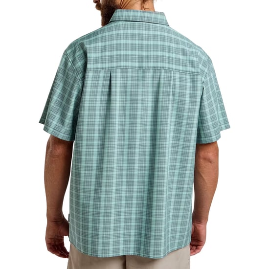 Jack Wolfskin Heren-T-shirt met ruitjesmotief en relaxte pasvorm (Donkere marine) - Image 3