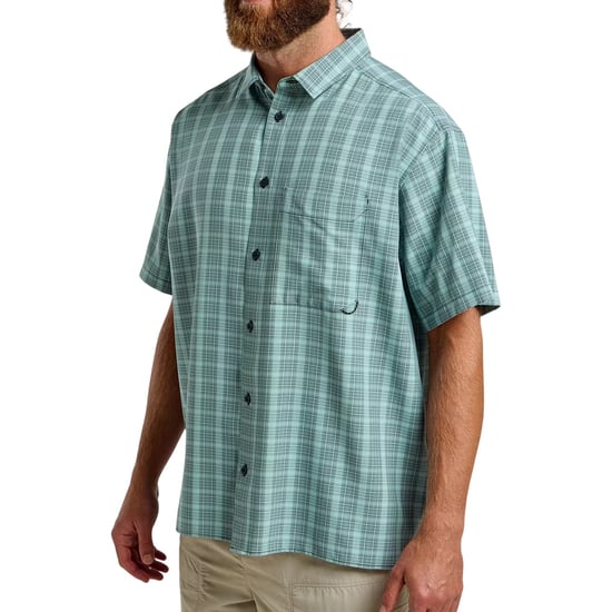 Jack Wolfskin Heren-T-shirt met ruitjesmotief en relaxte pasvorm (Donkere marine) - Image 4