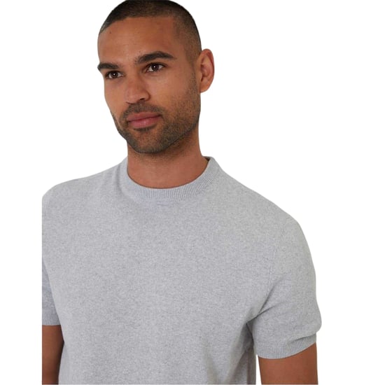Threadbare Heren Crew Neck Regular T-shirt (Lichtgrijs mergel) - Image 3