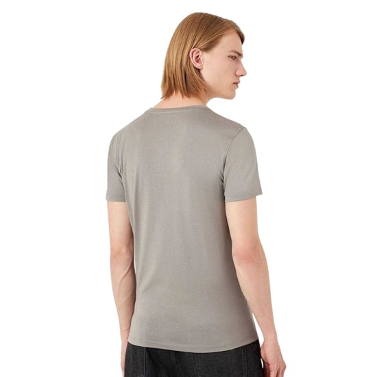 Emporio Armani EA7 Heren Slim T-Shirt met Korte Mouwen (Grijs) - Image 2