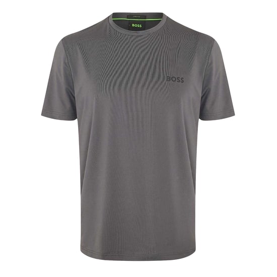 Boss Heren Wedstrijd Logo Crew Hals T-shirt (Grijs) - Image 2