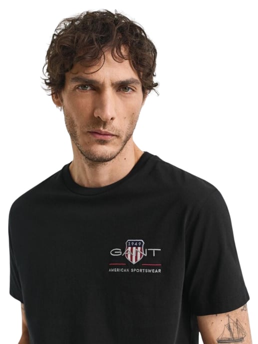 Gant | Heren Geborduurde Archief Schild T-Shirt - Image 3