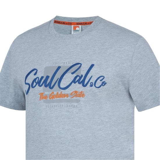 SoulCal Heren T-shirt met rugprint (Grijze Mergel) - Image 5