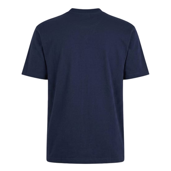 Lacoste Unisex Gebogen Logo T-shirt voor volwassenen (Marine) - Image 2