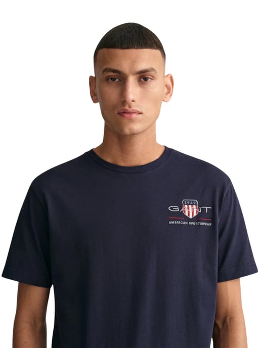 Gant | Heren Geborduurd Archief Schild T-Shirt - Image 3