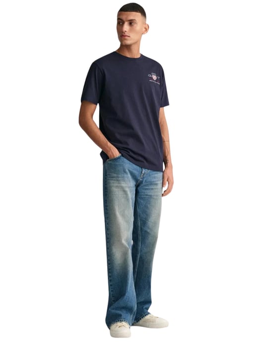 Gant | Heren Geborduurd Archief Schild T-Shirt - Image 4