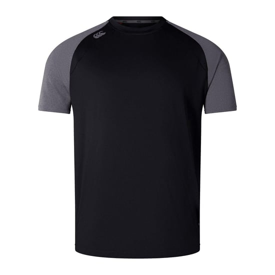 Canterbury Sportief T-shirt met ronde hals en smalle raglanmouwen voor heren (Zwarte mergel) - Image 1