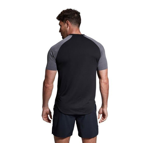 Canterbury Sportief T-shirt met ronde hals en smalle raglanmouwen voor heren (Zwarte mergel) - Image 2