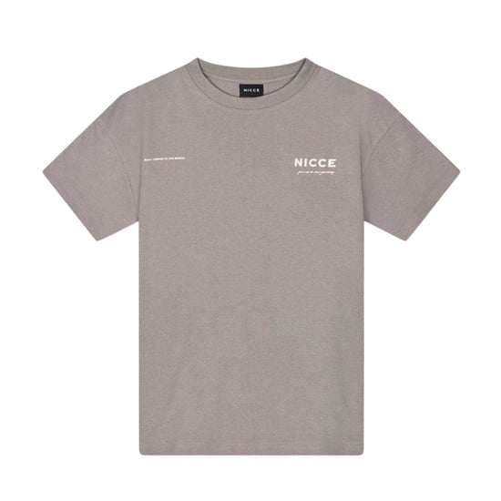 Nicce Heren Crew Hals Oversized T-shirt (Grijs) - Image 1