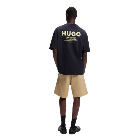 Hugo Boss Heren Nalono Katoenen T-Shirt (Marineblauw) - Image 3