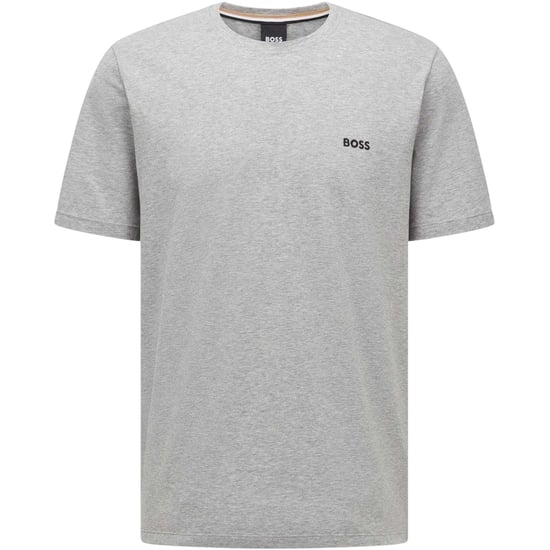 Boss Heren T-shirt met ronde hals en korte mouwen in mix-and-match-stijl (Medium Grijs) - Image 2