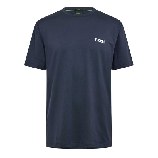 Boss Heren Wedstrijd Logo Crew Hals T-shirt (Marine) - Image 2