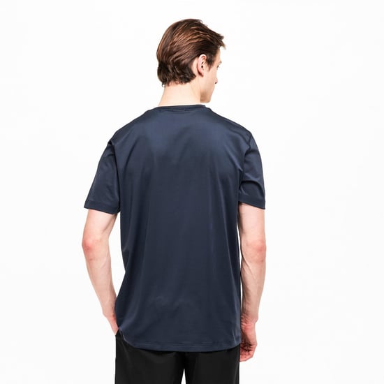 Boss Heren Wedstrijd Logo Crew Hals T-shirt (Marine) - Image 4