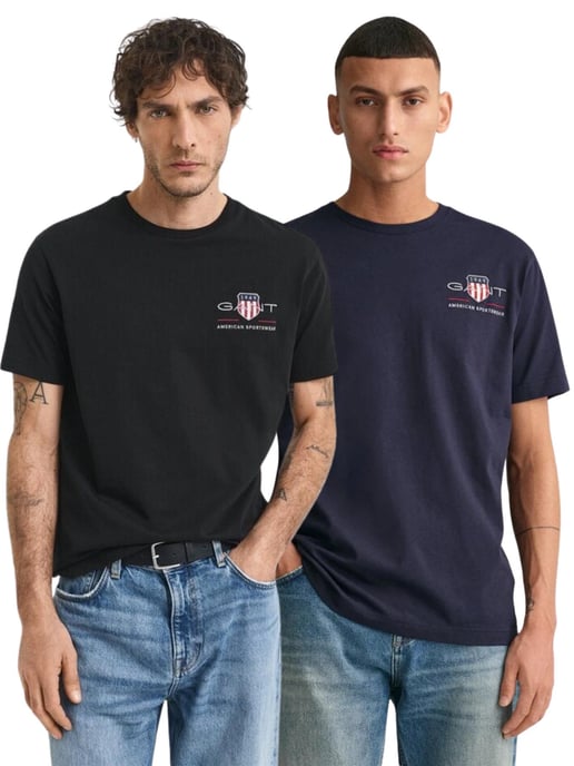 Gant | 2-Pack Heren Gembrode Archive Shield T-Shirt - Image 1