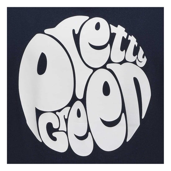 Pretty Green Heren T-shirt katoen met logo (Marine) - Image 4