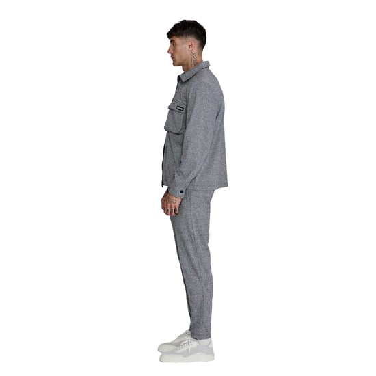 SikSilk Heren Overhemd (Grijs) - Image 3