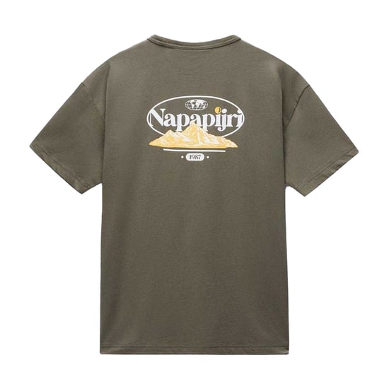 Napapijri Grafisch T-shirt voor heren (Groen) - Image 3