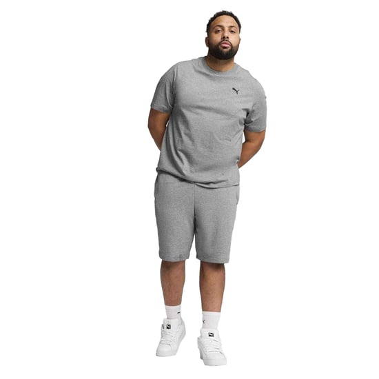 Puma Heren T-shirt met klein logo, normale pasvorm (Medium Grijs) - Image 3