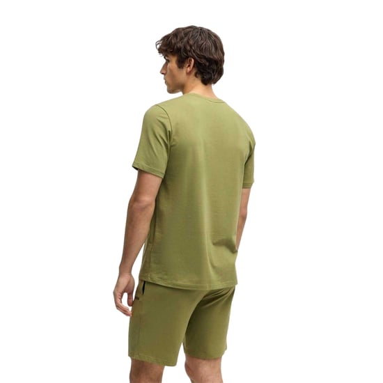 Boss Heren T-shirt met ronde hals en korte mouwen in mix-and-match-stijl (Midden Groen) - Image 2