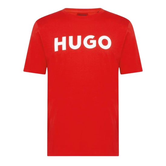 Hugo Heren-T-shirt met Dulivio-logo in contrasterende kleuren (Rood, Wit) - Image 2
