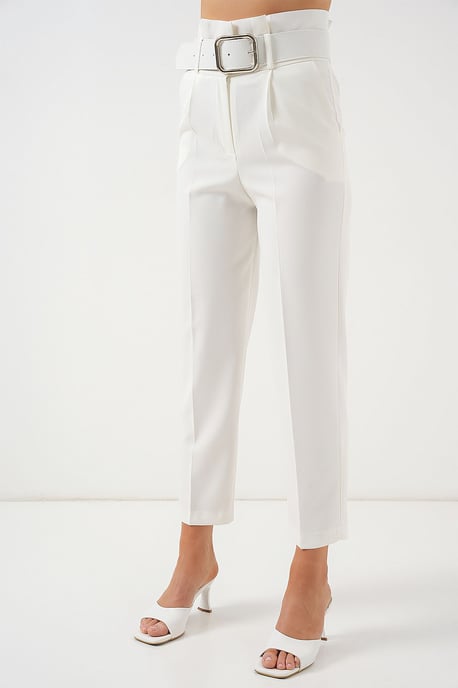 Enkelhoge Rechte Broek met Strik - Image 2