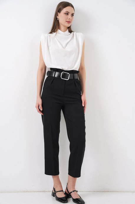 Enkelhoge Rechte Broek met Strik - Image 3