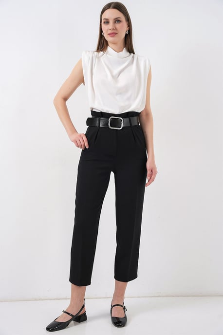 Enkelhoge Rechte Broek met Strik - Image 6