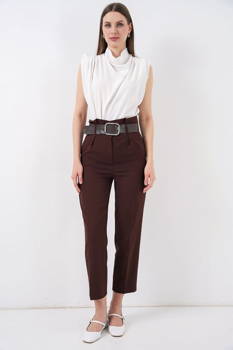 Enkelhoge Rechte Broek met Strik - Image 6