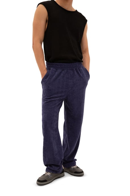 Heren rechte pijpen gebreide broek - Image 3