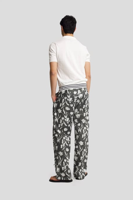 Heren Katoenen Bloemige Breipantalon - Image 3