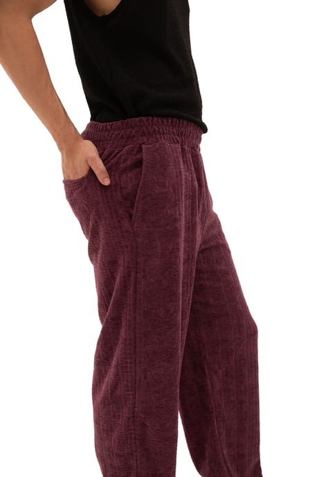 Heren rechte soepelgebreide broek - Image 2