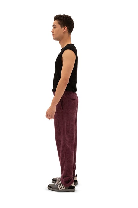 Heren rechte soepelgebreide broek - Image 3