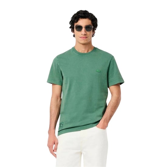 Lacoste Heren Logo Crew Neck Regular T-shirt (Groen) - Image 1