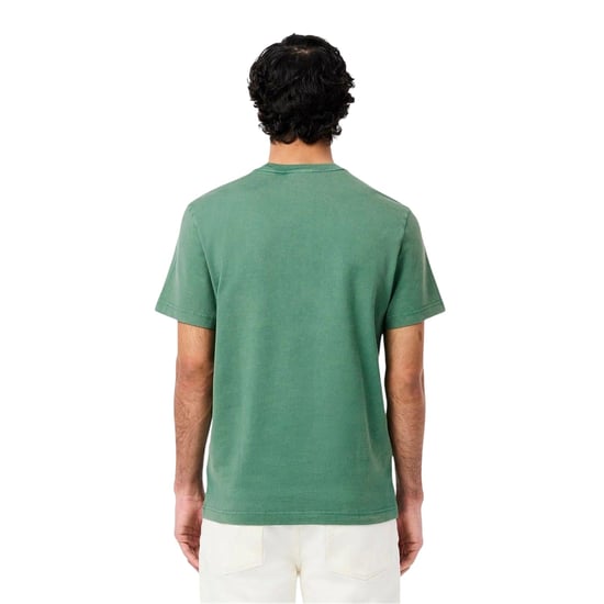 Lacoste Heren Logo Crew Neck Regular T-shirt (Groen) - Image 3