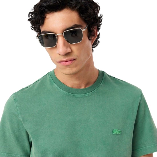 Lacoste Heren Logo Crew Neck Regular T-shirt (Groen) - Image 5