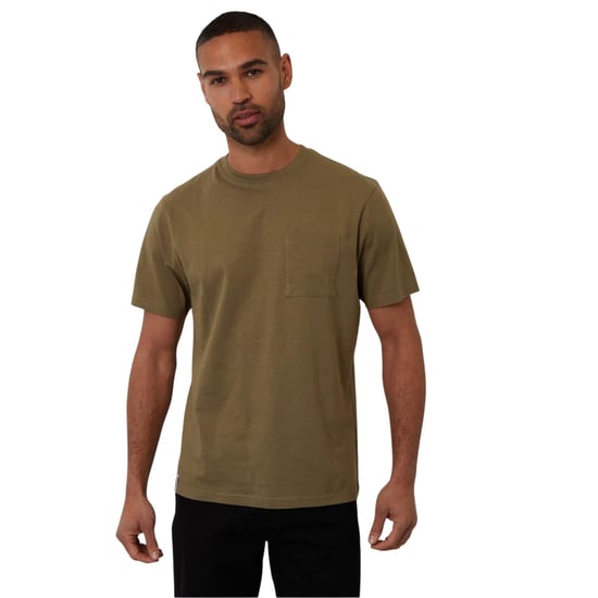 Threadbare Heren borstzak Regular T-shirt (Kaki Groen) - Image 2